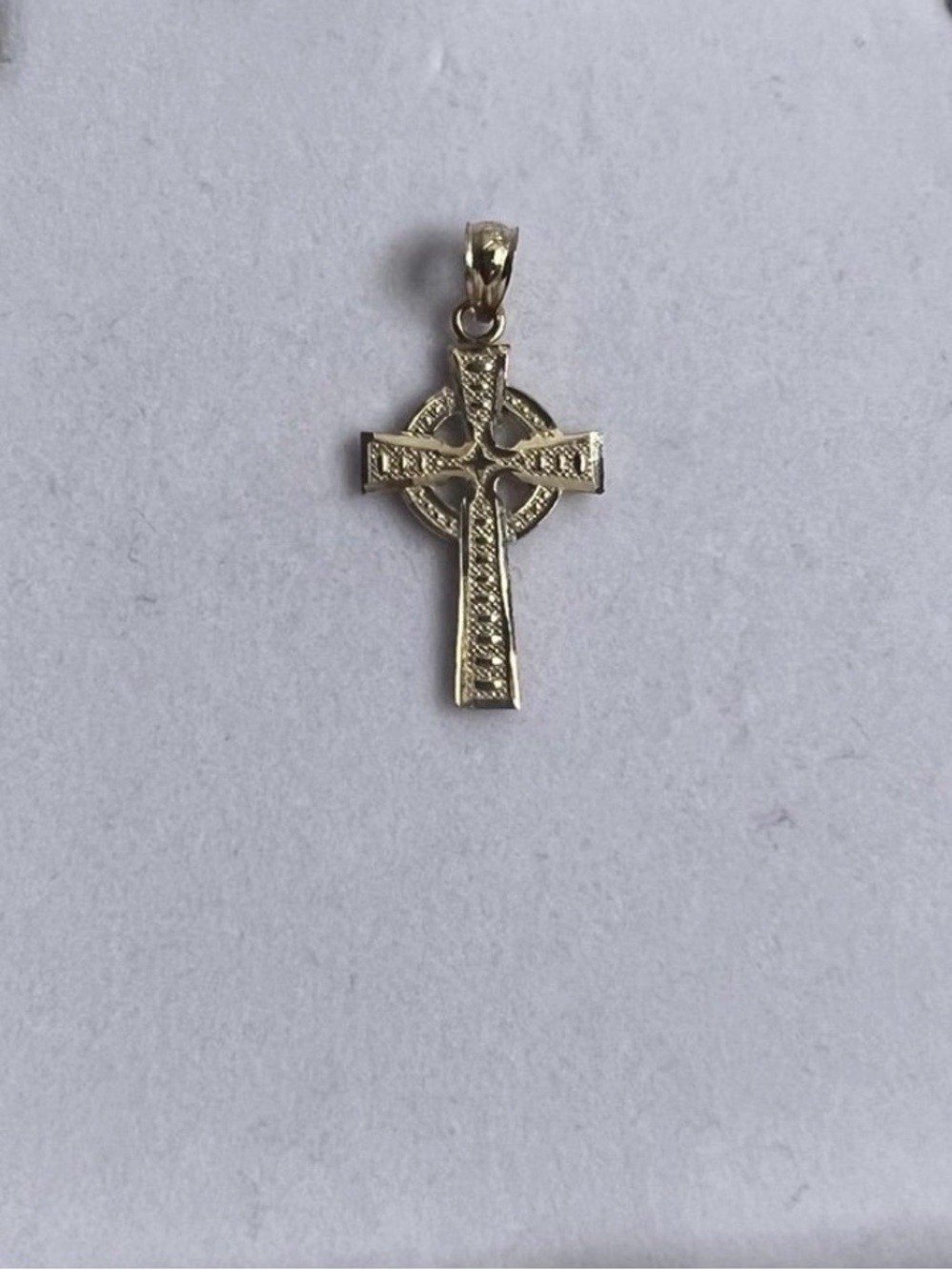 10k Real Gold Cross Pendant